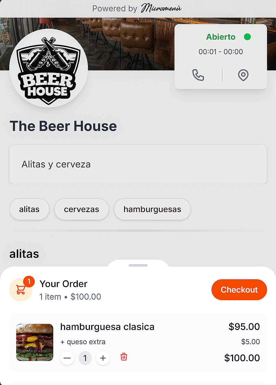 Demo store screenshot